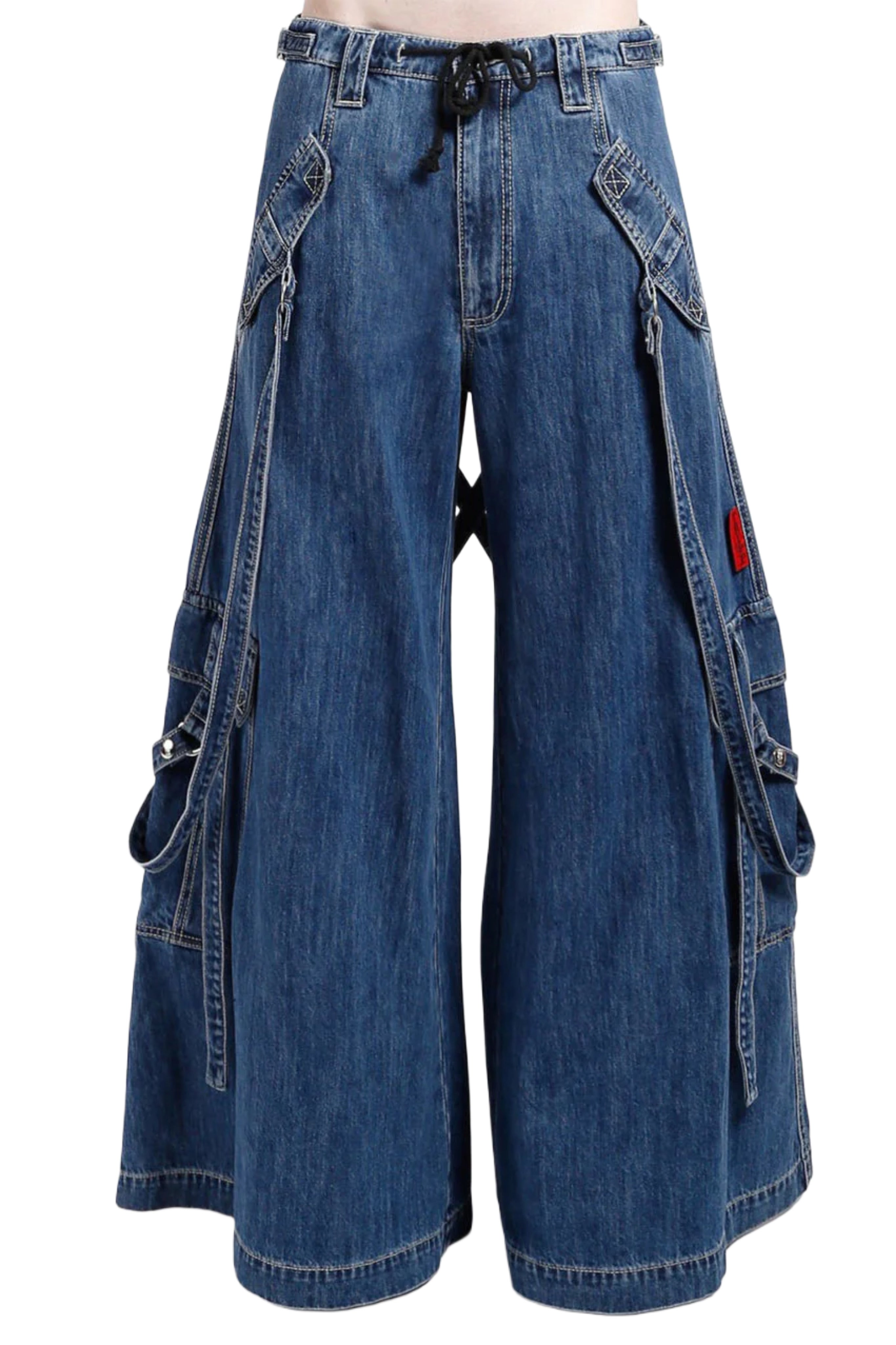 Tripp NYC Booster Strap Pants - Indigo Denim