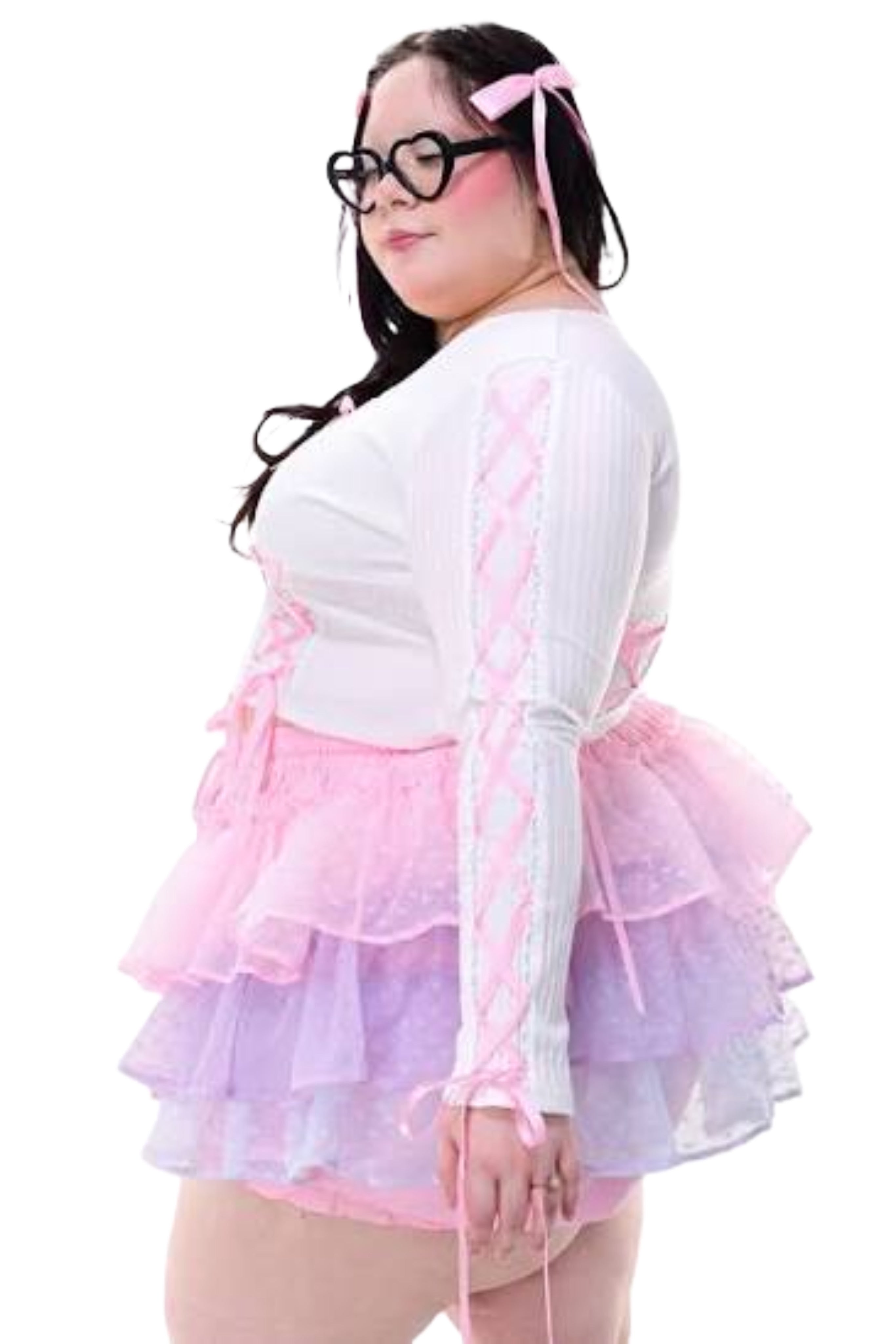 My Violet Pirouette Ribbon Shirt