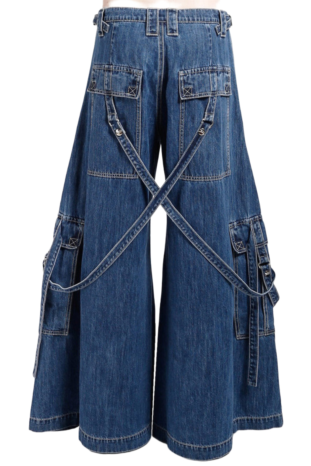 Tripp NYC Booster Strap Pants - Indigo Denim
