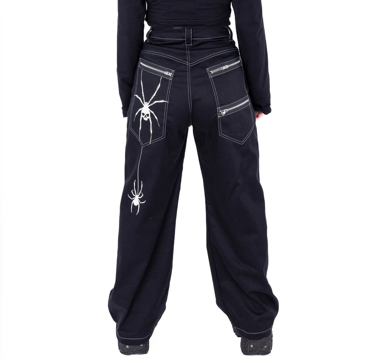 Web Chain Pants - Black