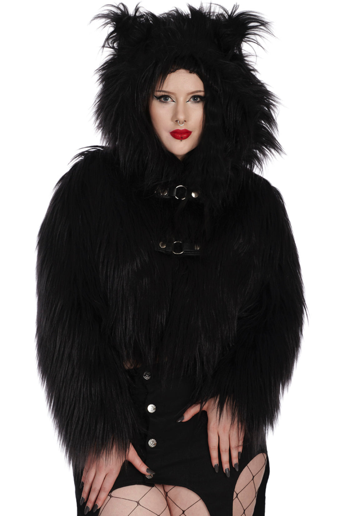 Buffy Fuzzy Jacket - Black