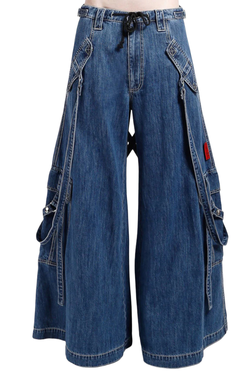 Tripp NYC Booster Strap Pants - Indigo Denim
