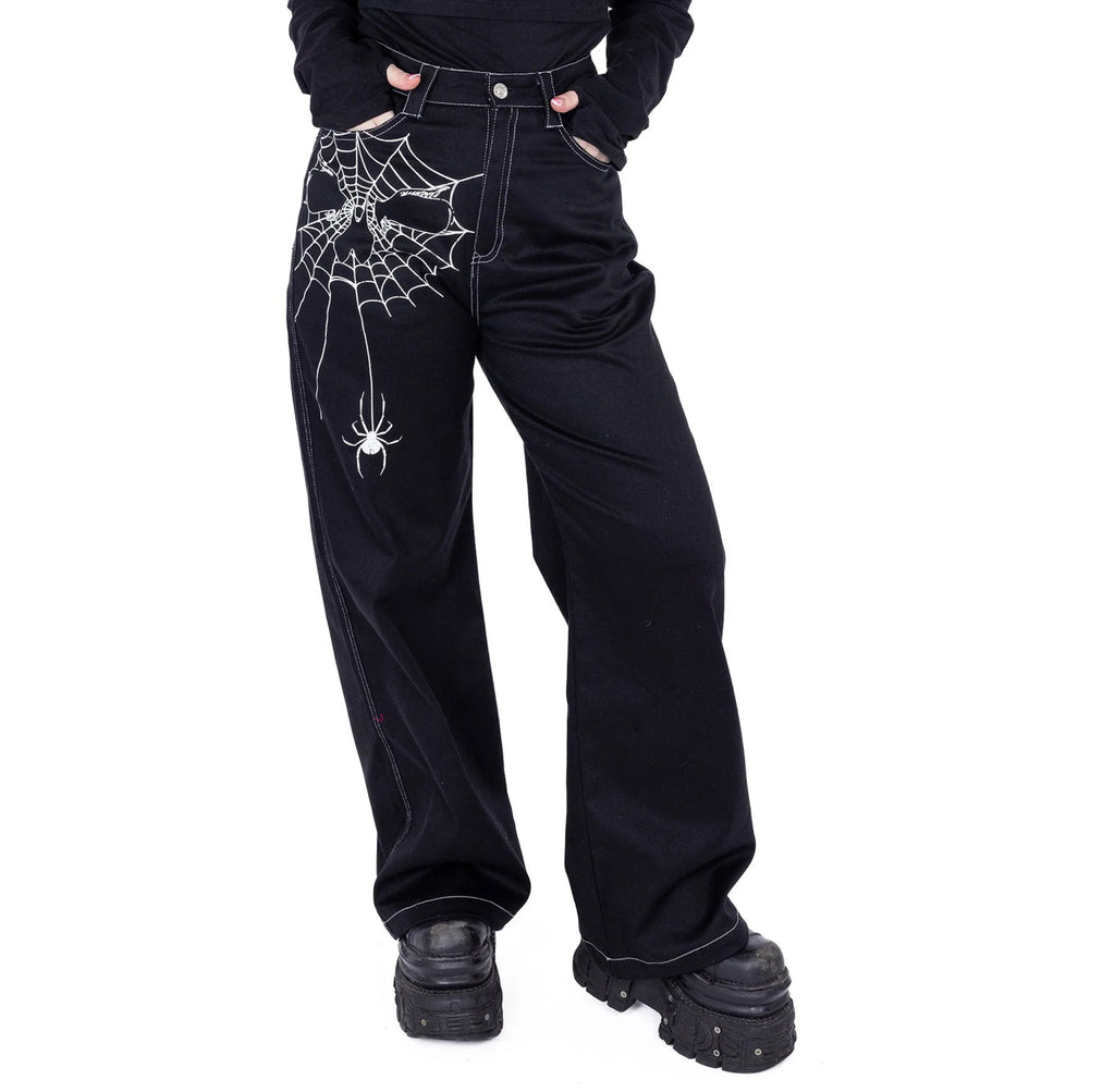 Web Chain Pants - Black