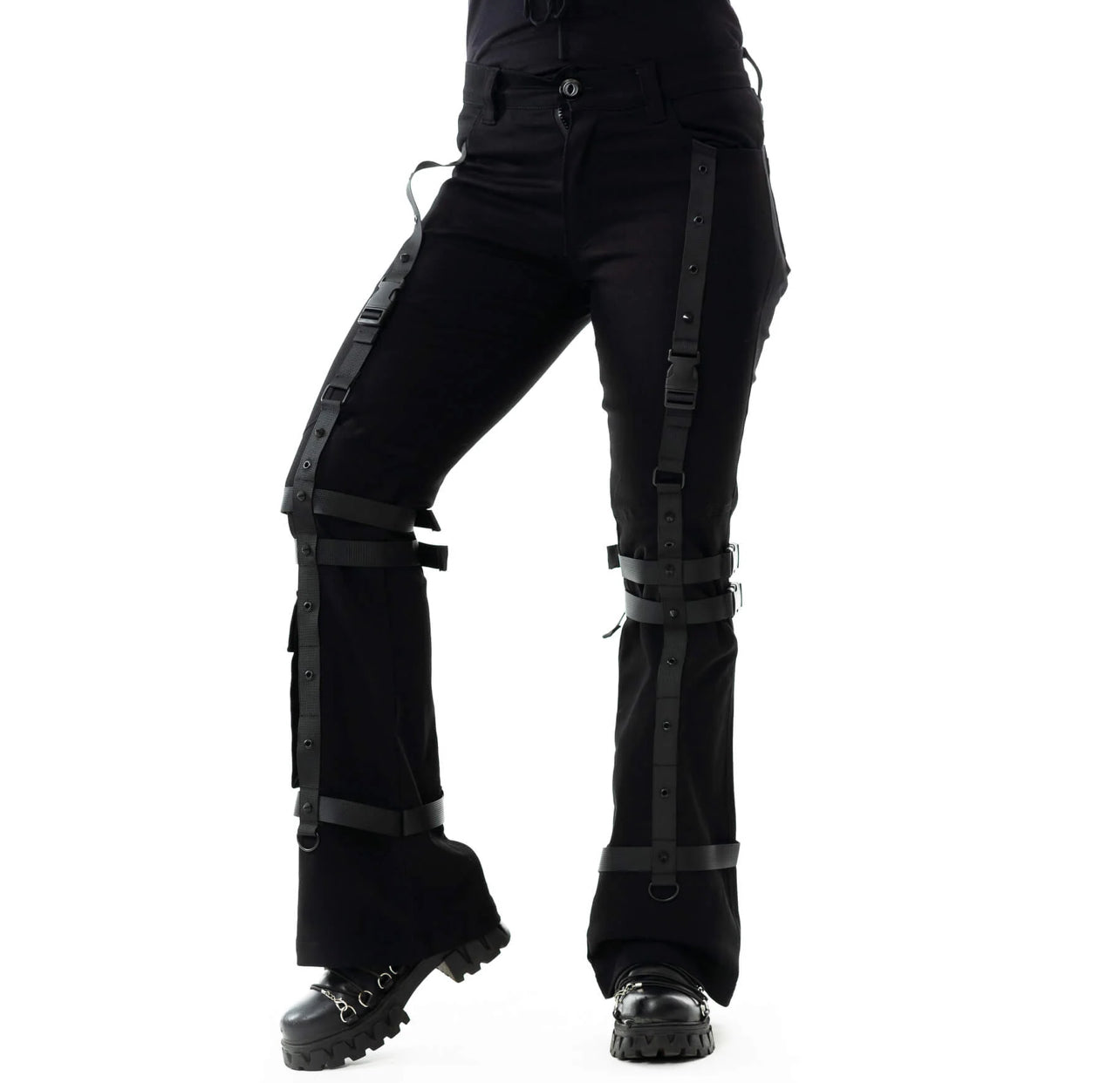 Utility Strap Pants - Black